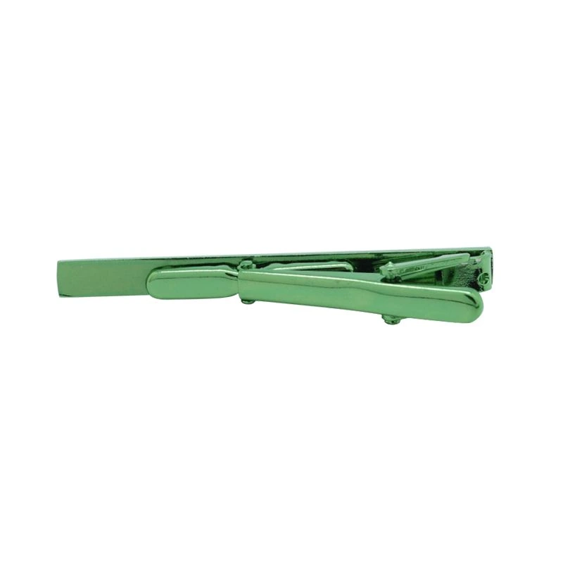 Iguna Metalic Green Tie Bar for Men