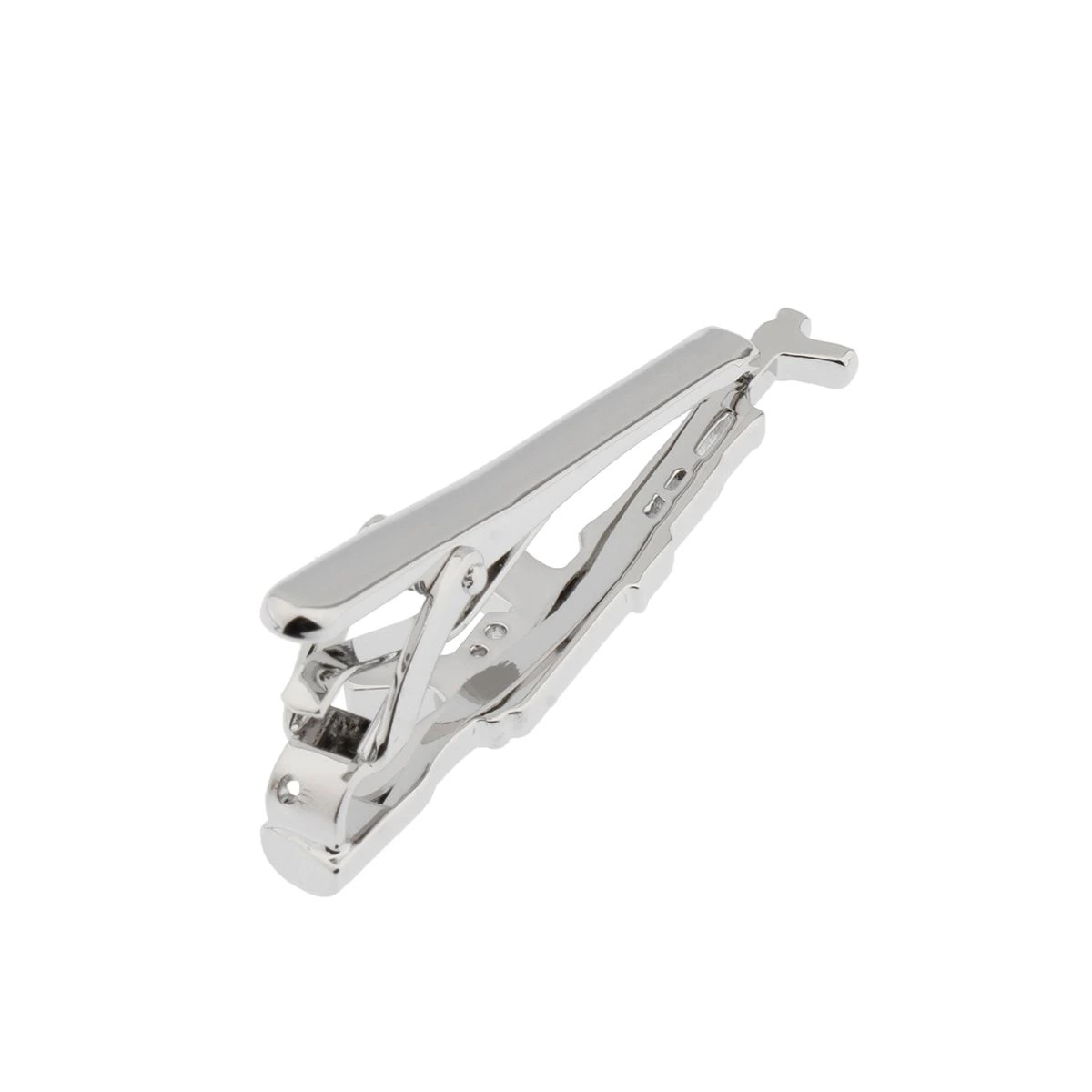 Gun Silver Tie Bar for Men