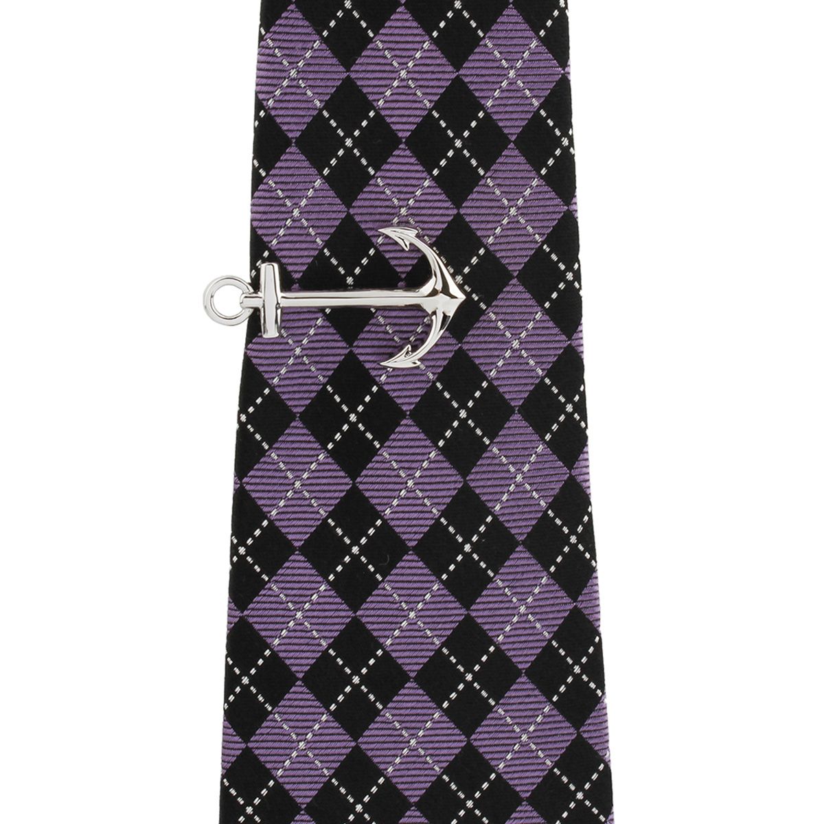 Anchor Silver Tie Bar for Men