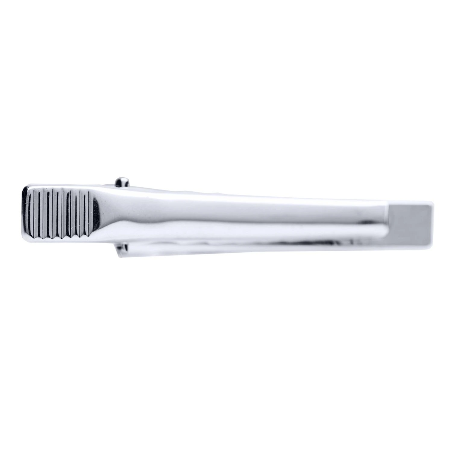 Executive Clasp Small Size Silver Tie Bar for Men
