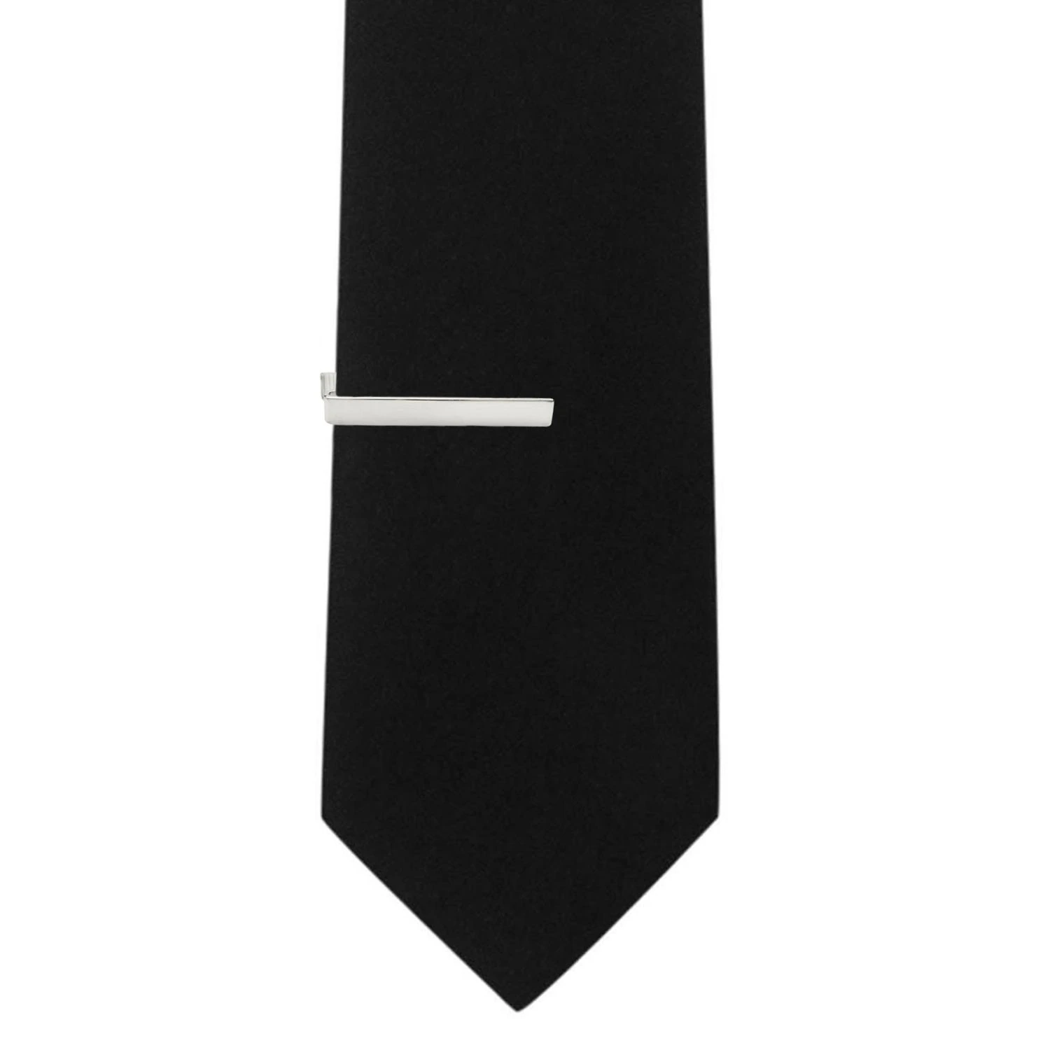 Executive Clasp Small Size Silver Tie Bar for Men