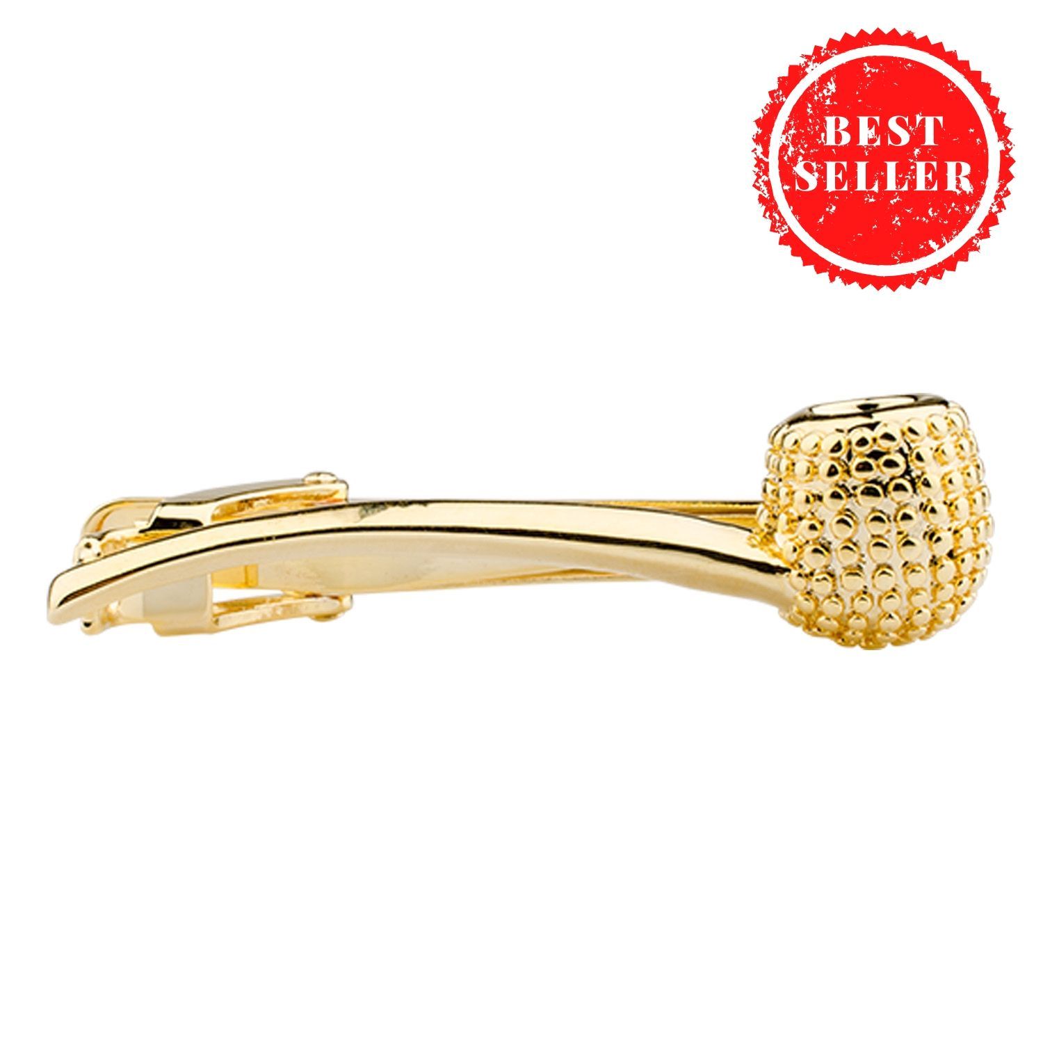 Smoke Pipe Gold Tie Bar for Men