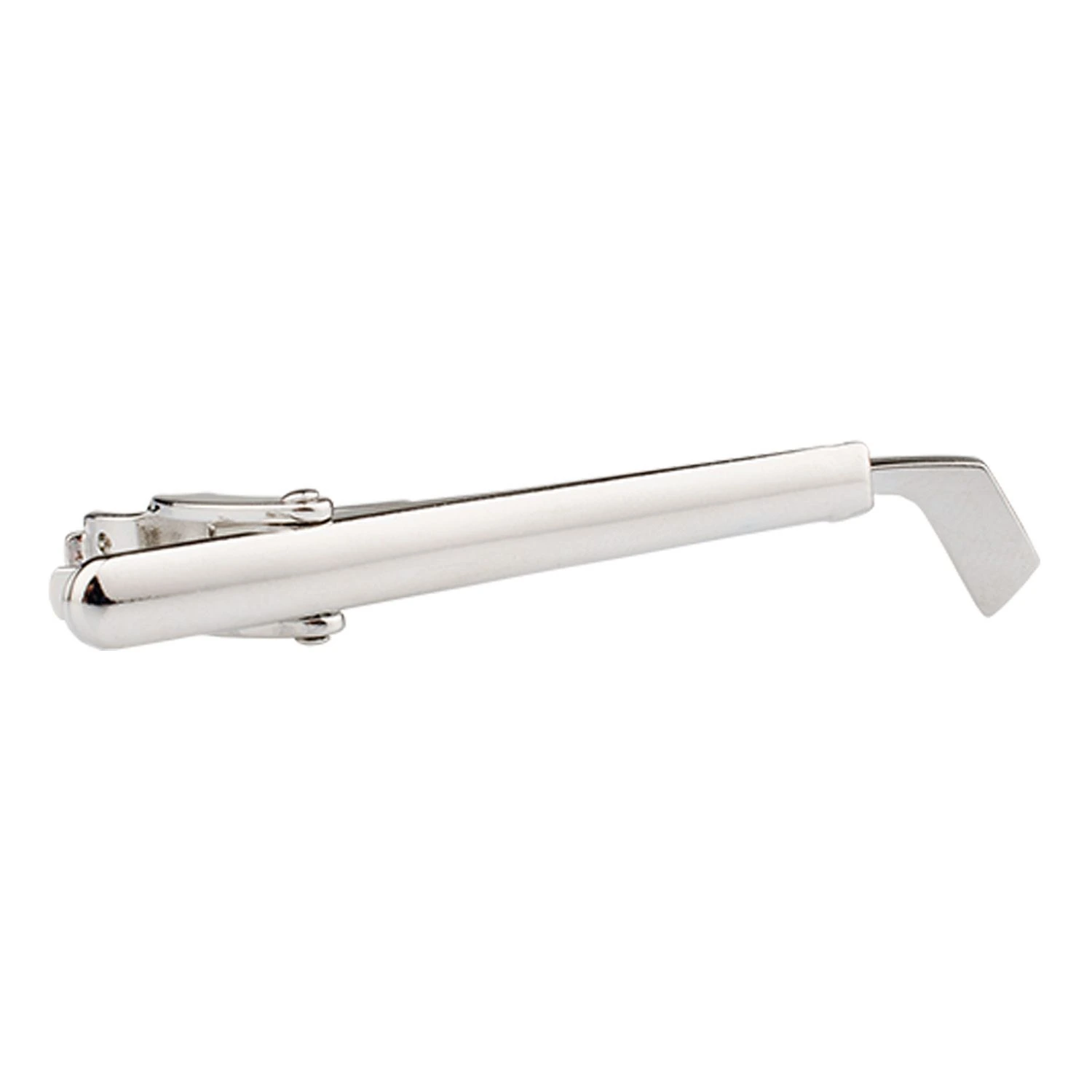Wedge Silver Golf Stick Tie Bar for Men