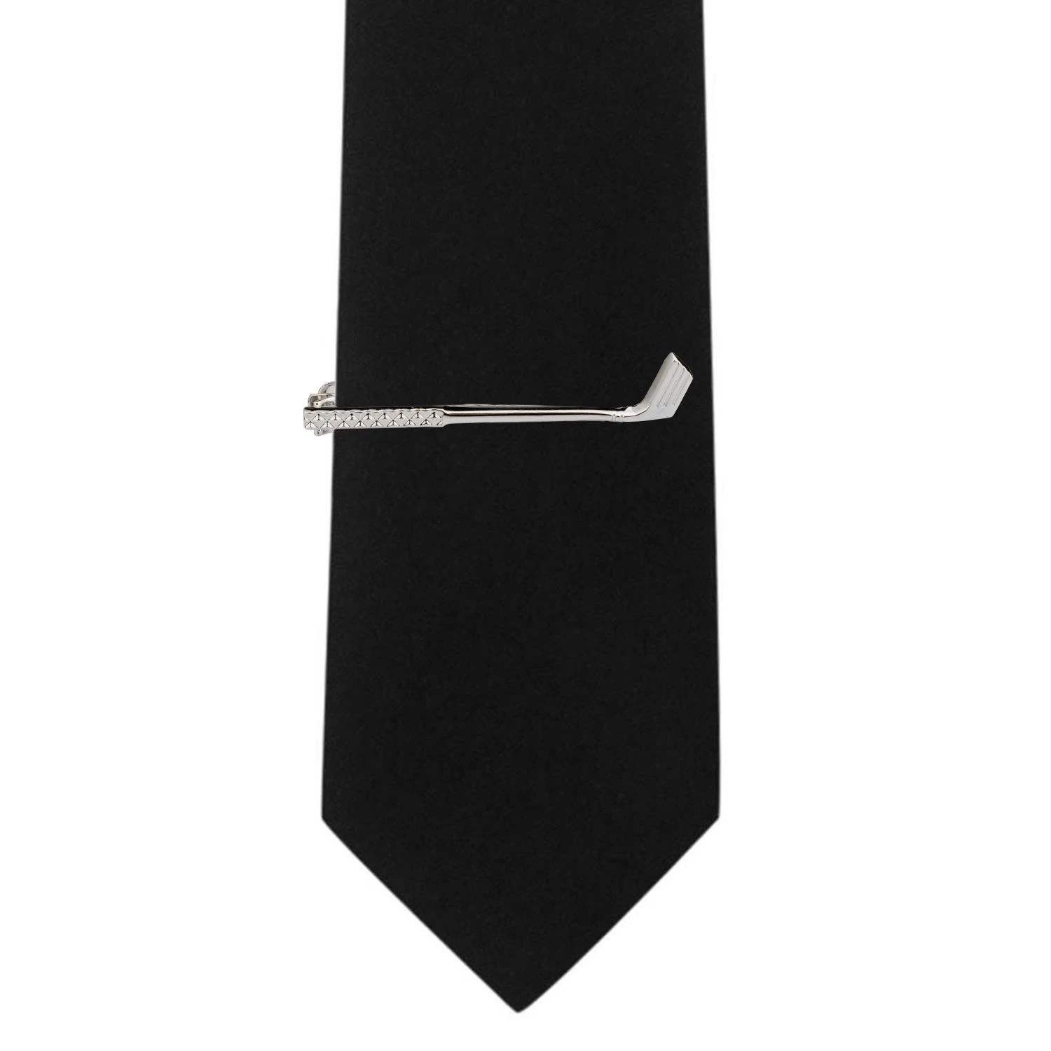 Wedge Silver Golf Stick Tie Bar for Men