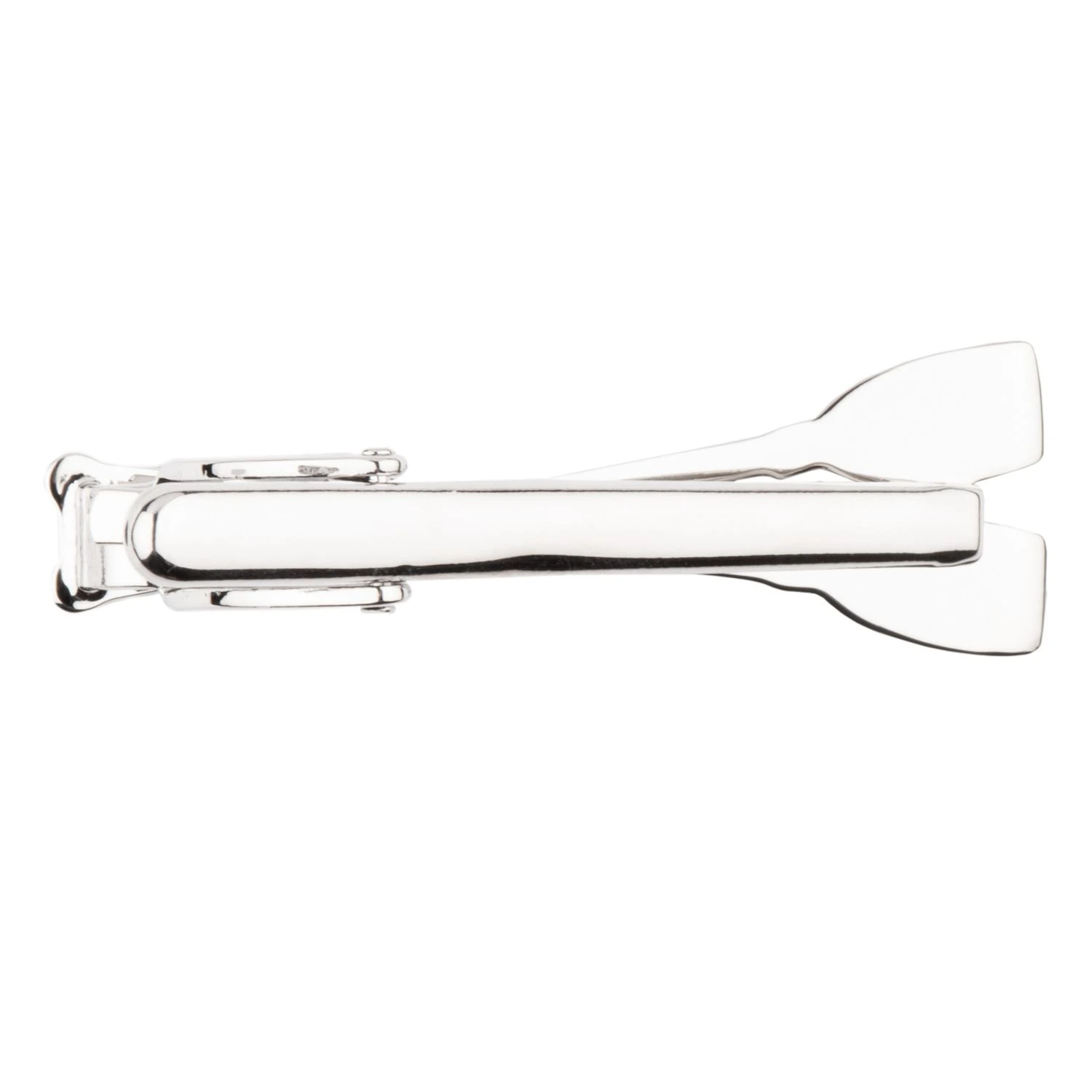 Crossed Rowing Silver Oars Tie Bar for Men