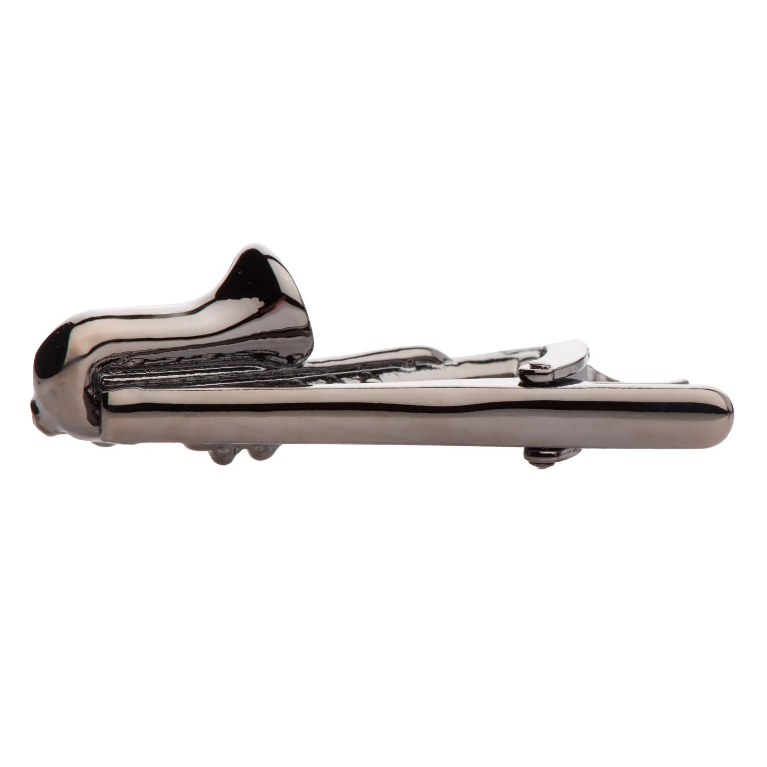 Saxophone Gunmetal Tie Bar for Men