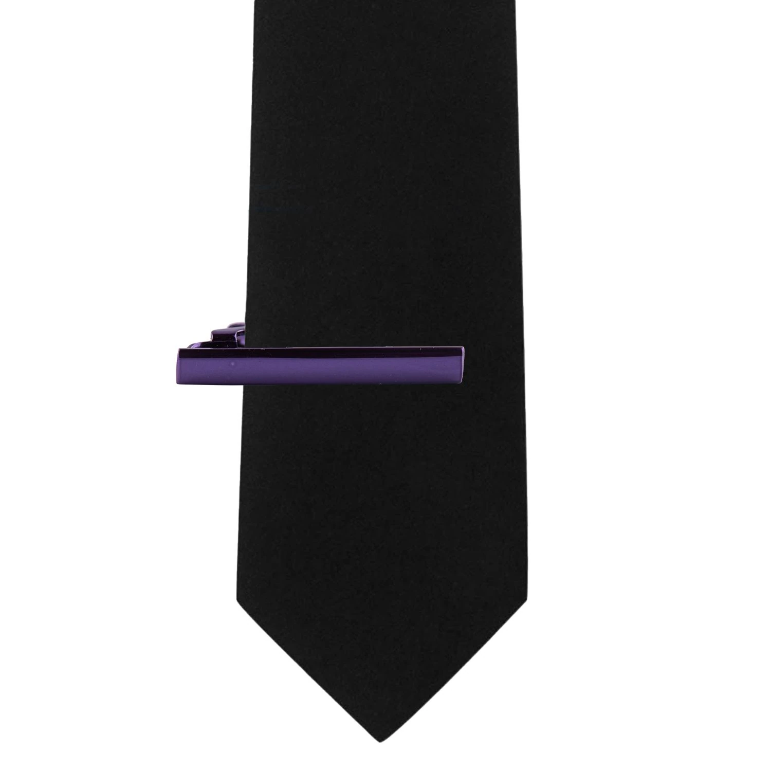 Solid Neon Purple Tiebar for Men