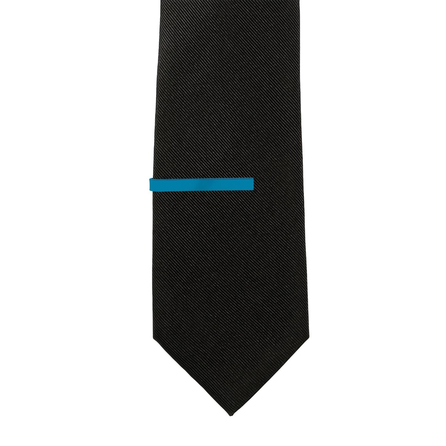 Teal Blue Tie Bar for Men
