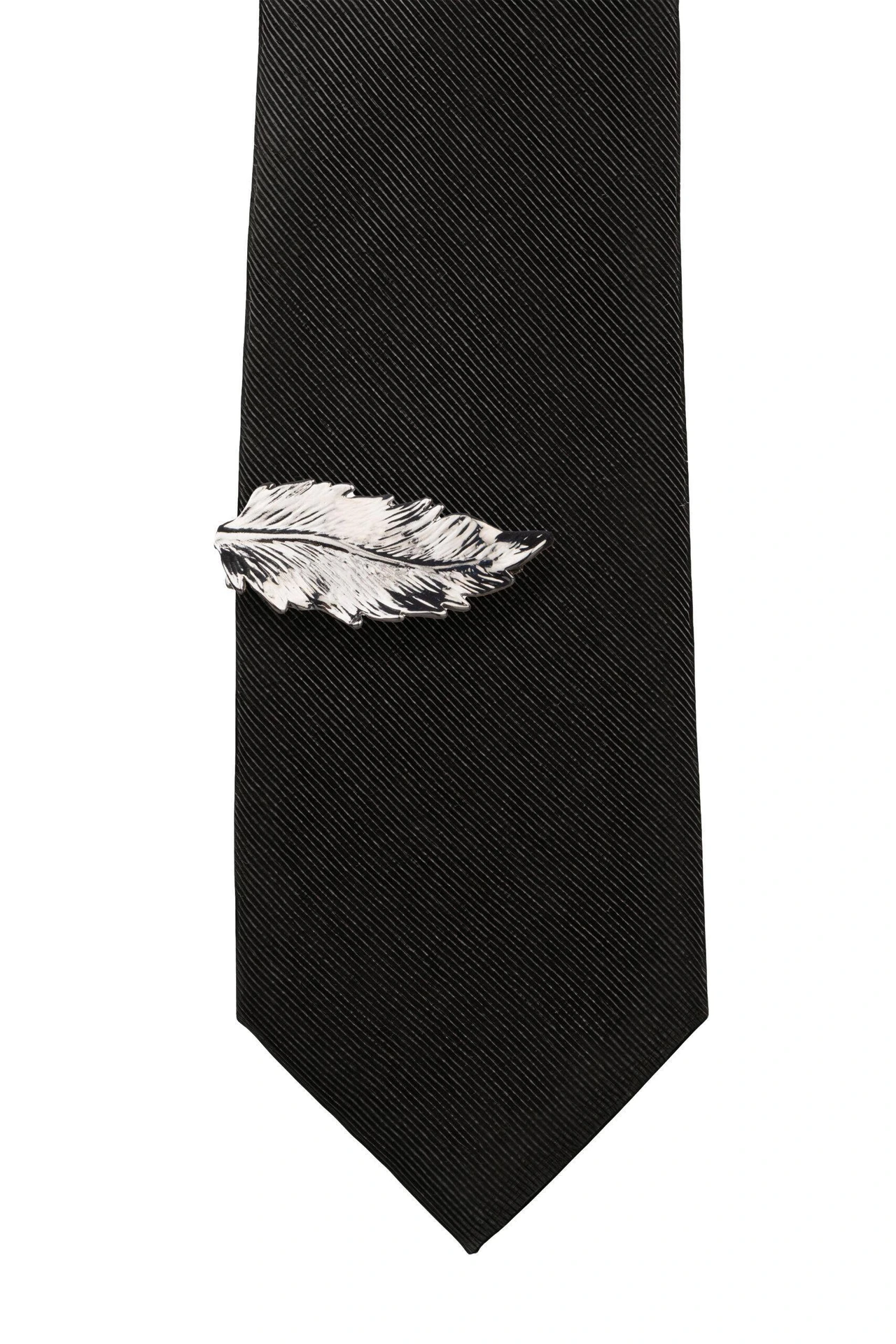 Feather Silver Tie Bar for Men