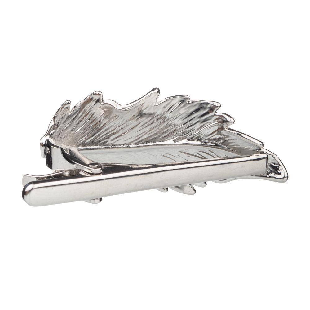 Feather Silver Tie Bar for Men