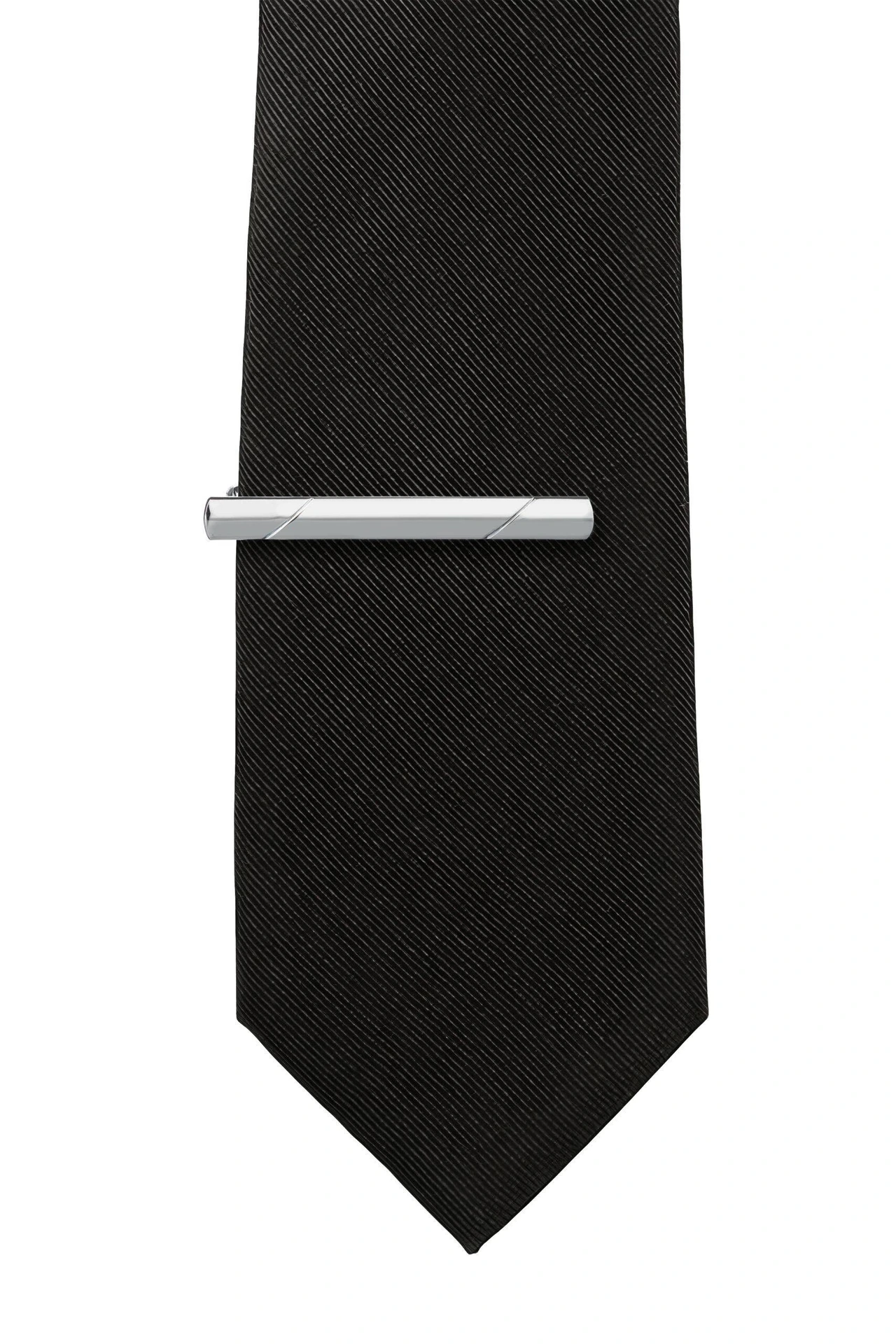 Elegant Style Silver Tie Bar for Men