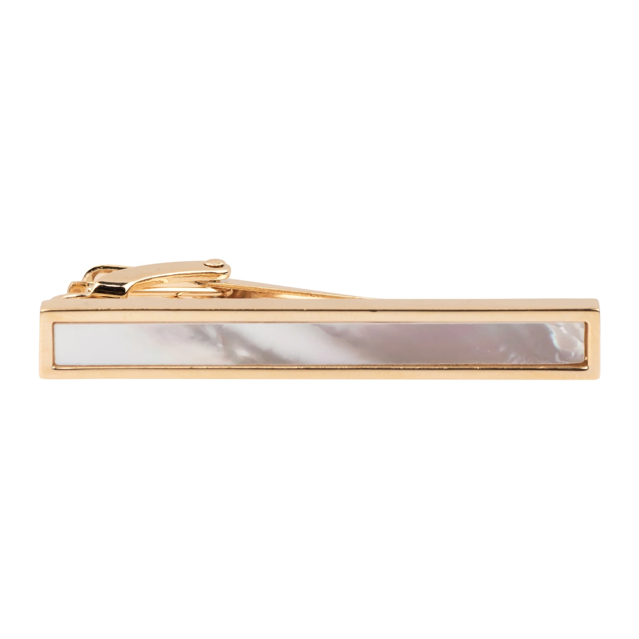 Classic Mother Of Pearl Gold Tie Bar for Men