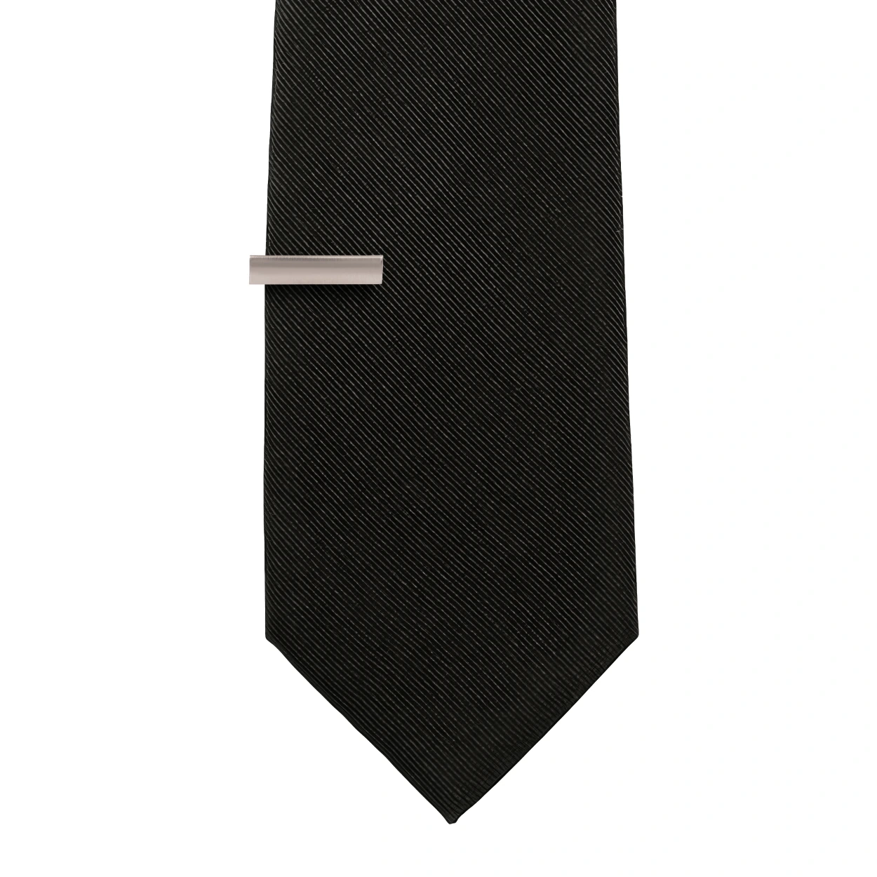 Mini Matt Silver Tie Bar for Men