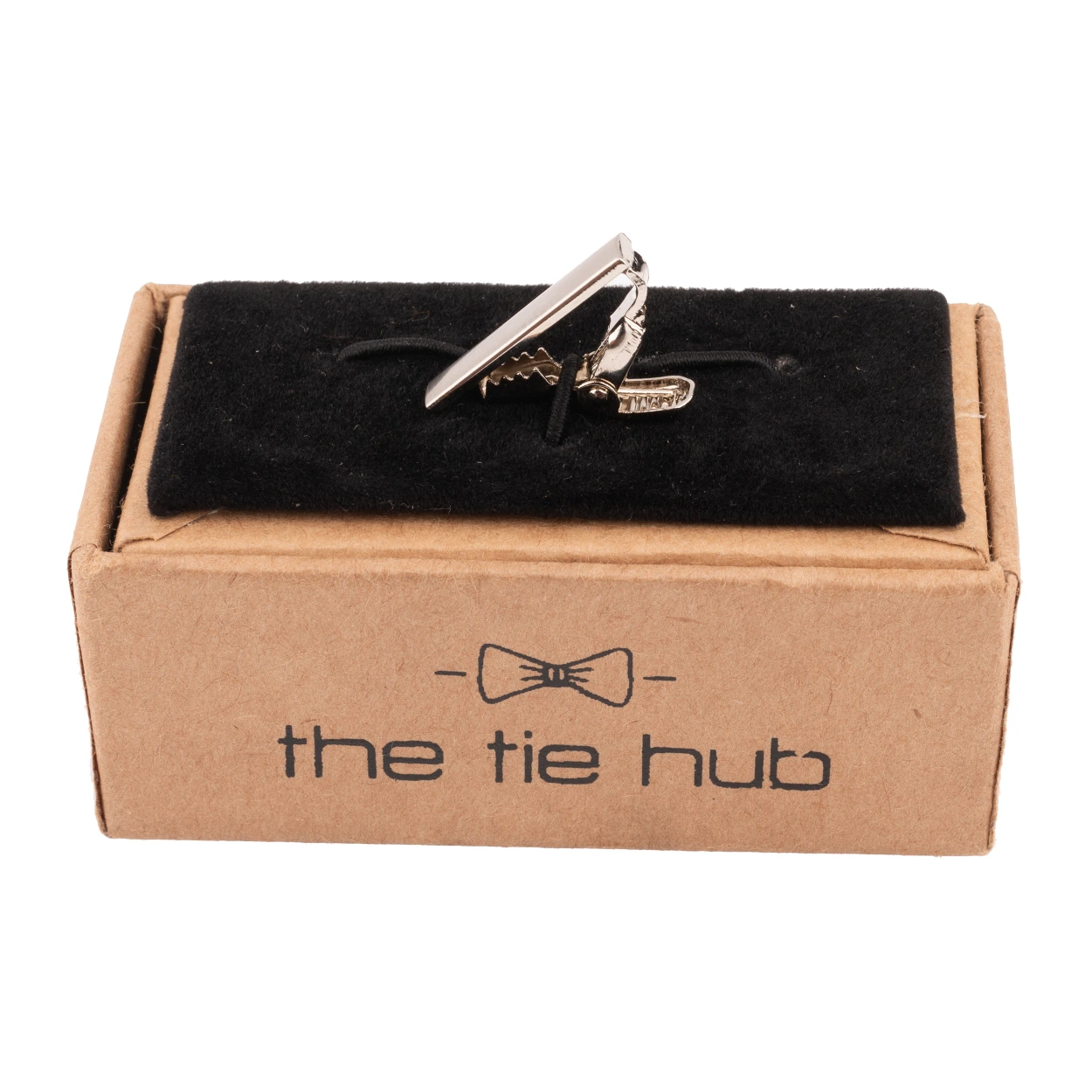 Mini Matt Silver Tie Bar for Men
