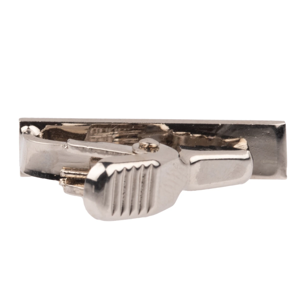 Mini Matt Silver Tie Bar for Men