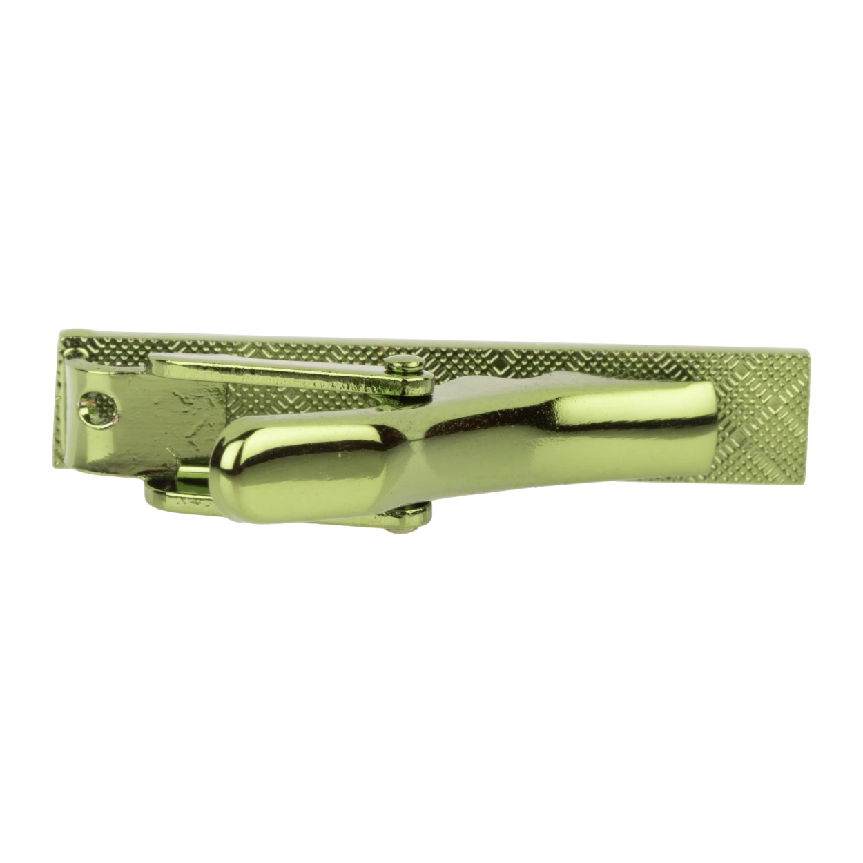 Mini Solid Green Tie Bar for Men