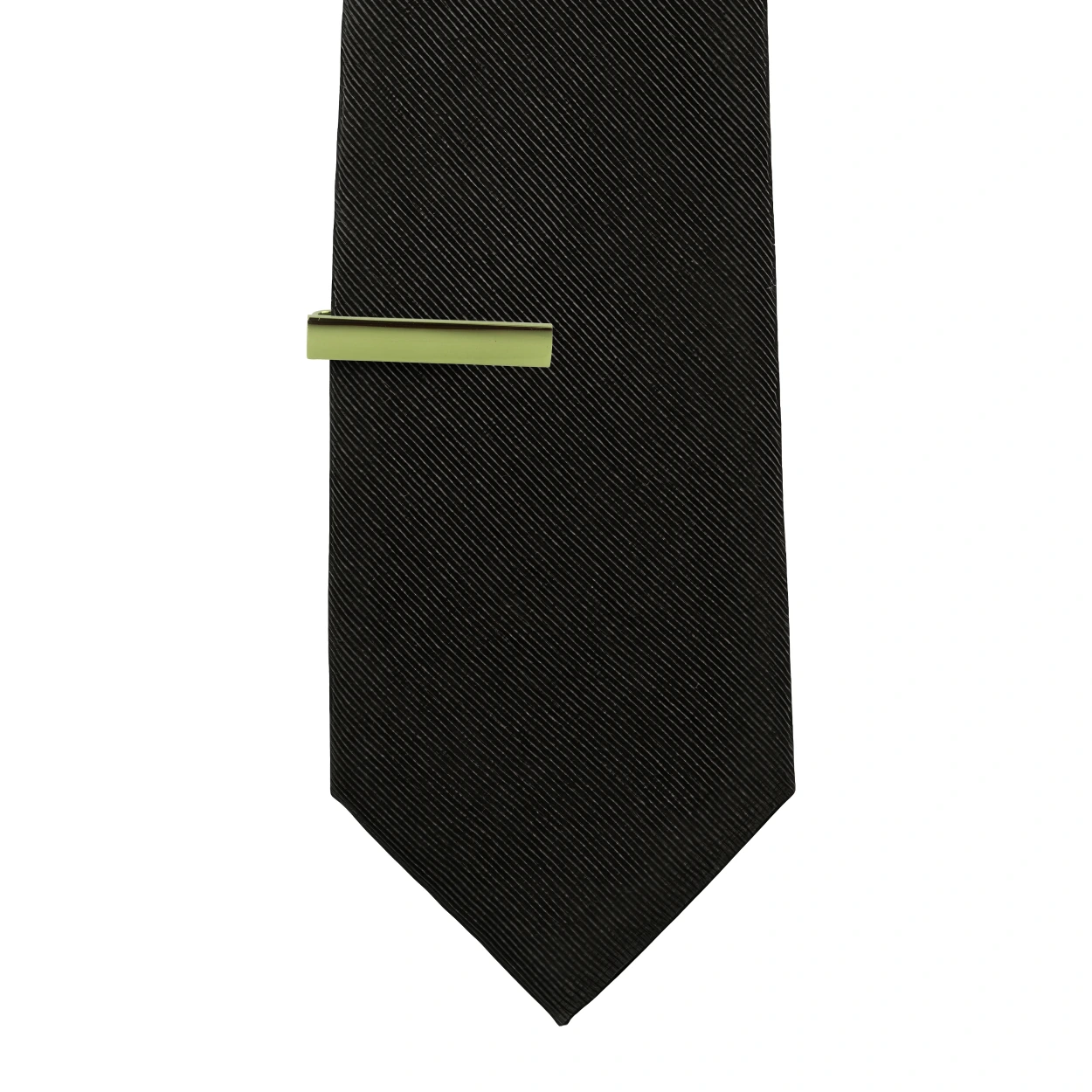 Mini Solid Green Tie Bar for Men