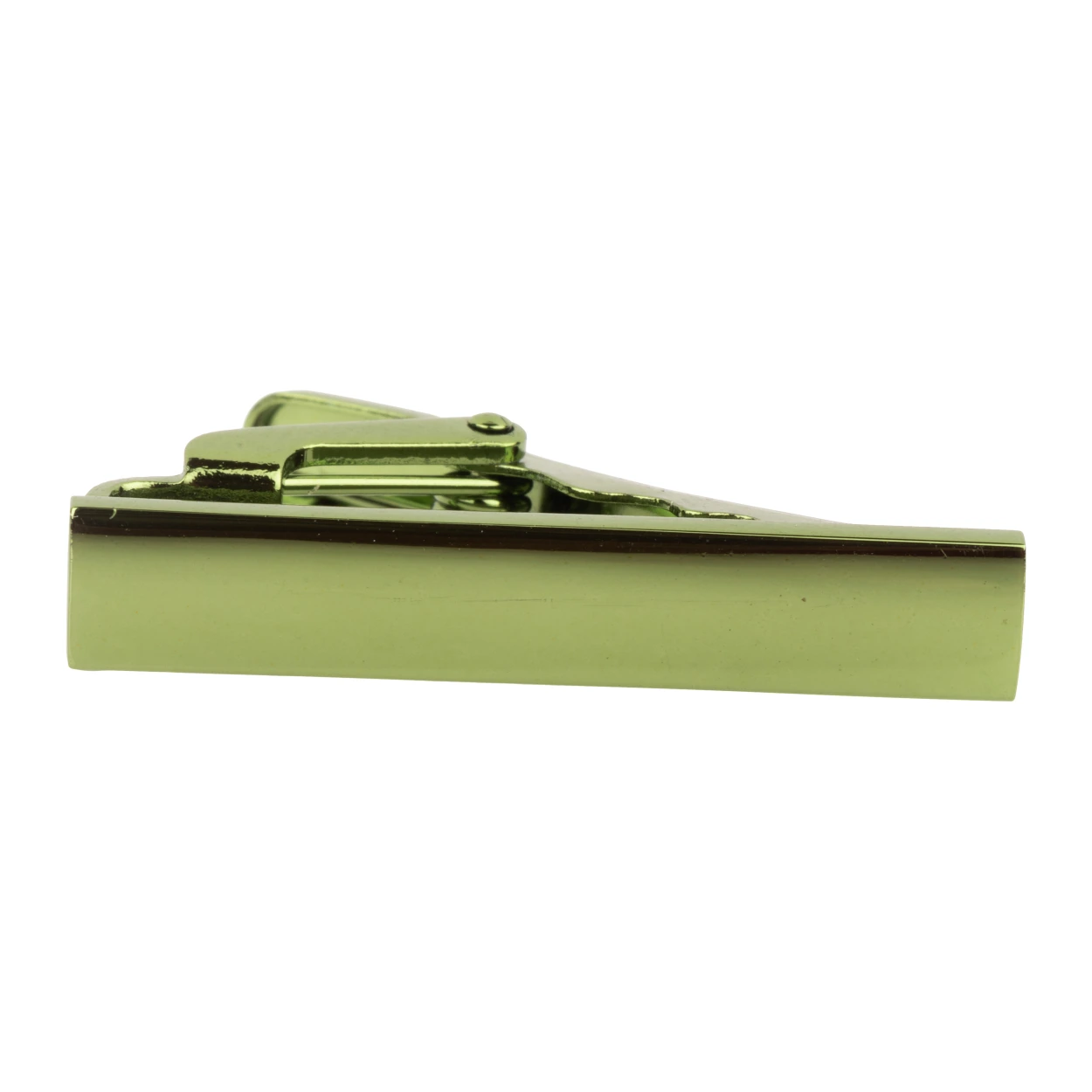 Mini Solid Green Tie Bar for Men