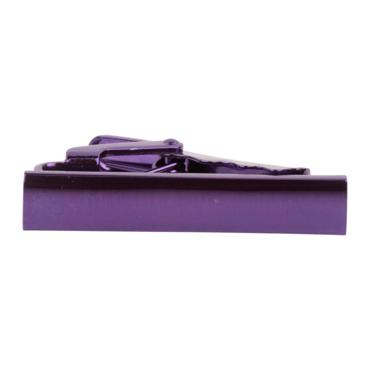 Mini Solid Purple Tie Bar for Men