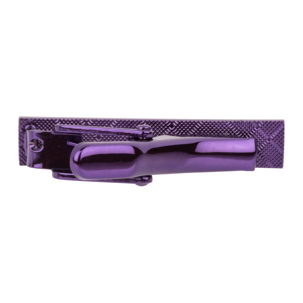 Mini Solid Purple Tie Bar for Men