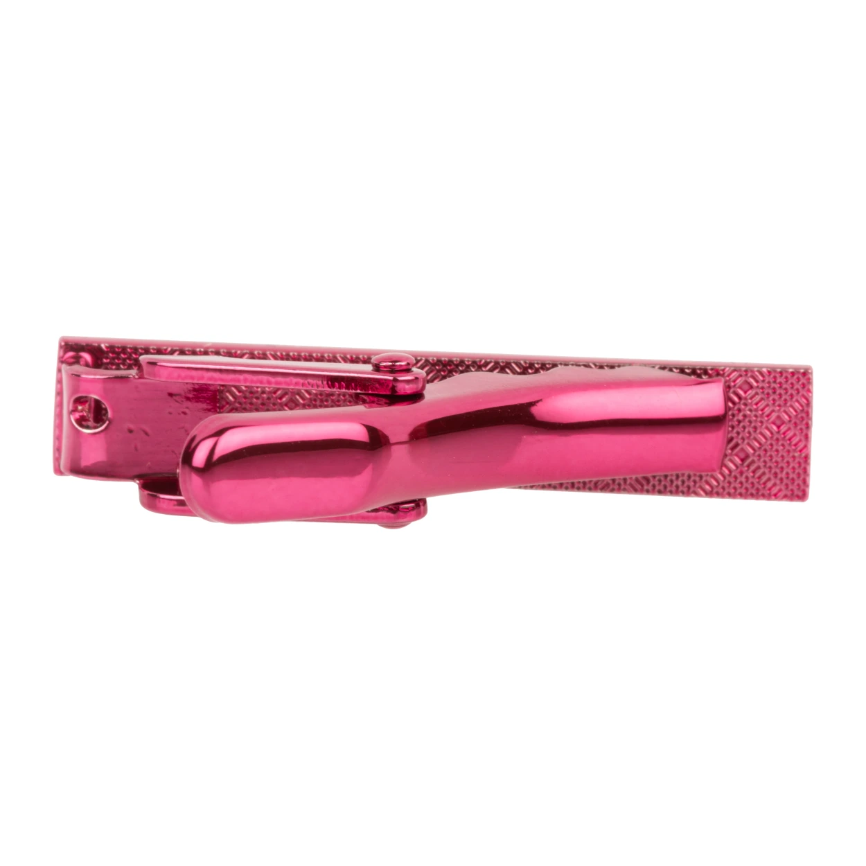 Mini Solid Pink Tie Bar for Men
