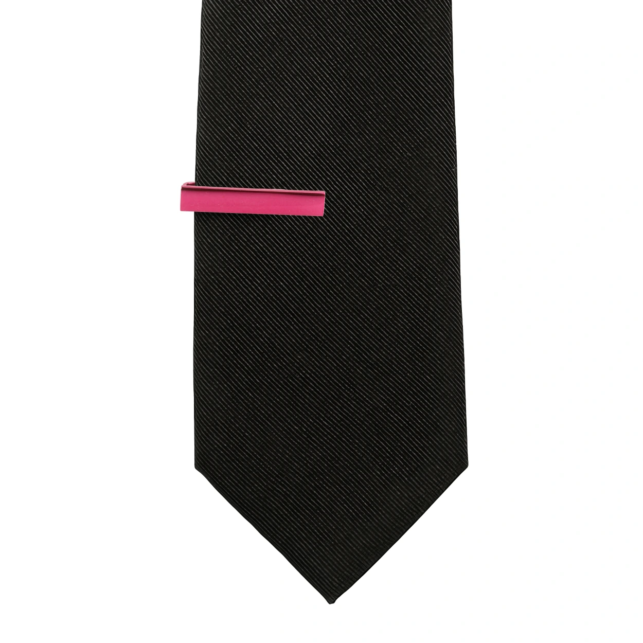 Mini Solid Pink Tie Bar for Men