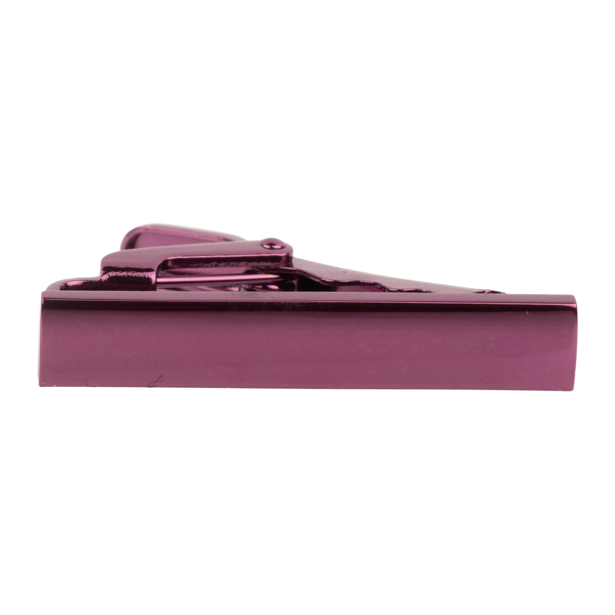 Mini Solid Dark Pink Tie Bar for Men