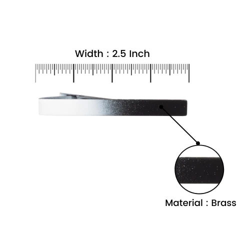 Classic Matt Finishing Black Tie Bar for Men