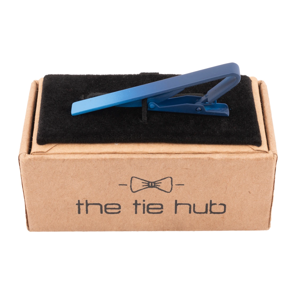 Classic Matt Finishing Blue Tie Bar for Men