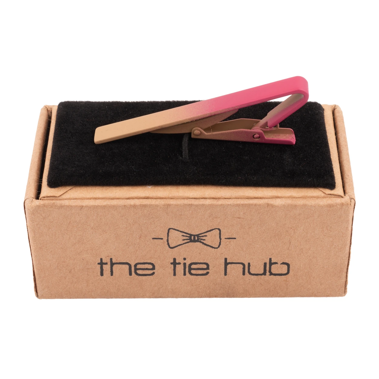 Classic Matt Finishing Pink Tie Bar for Men