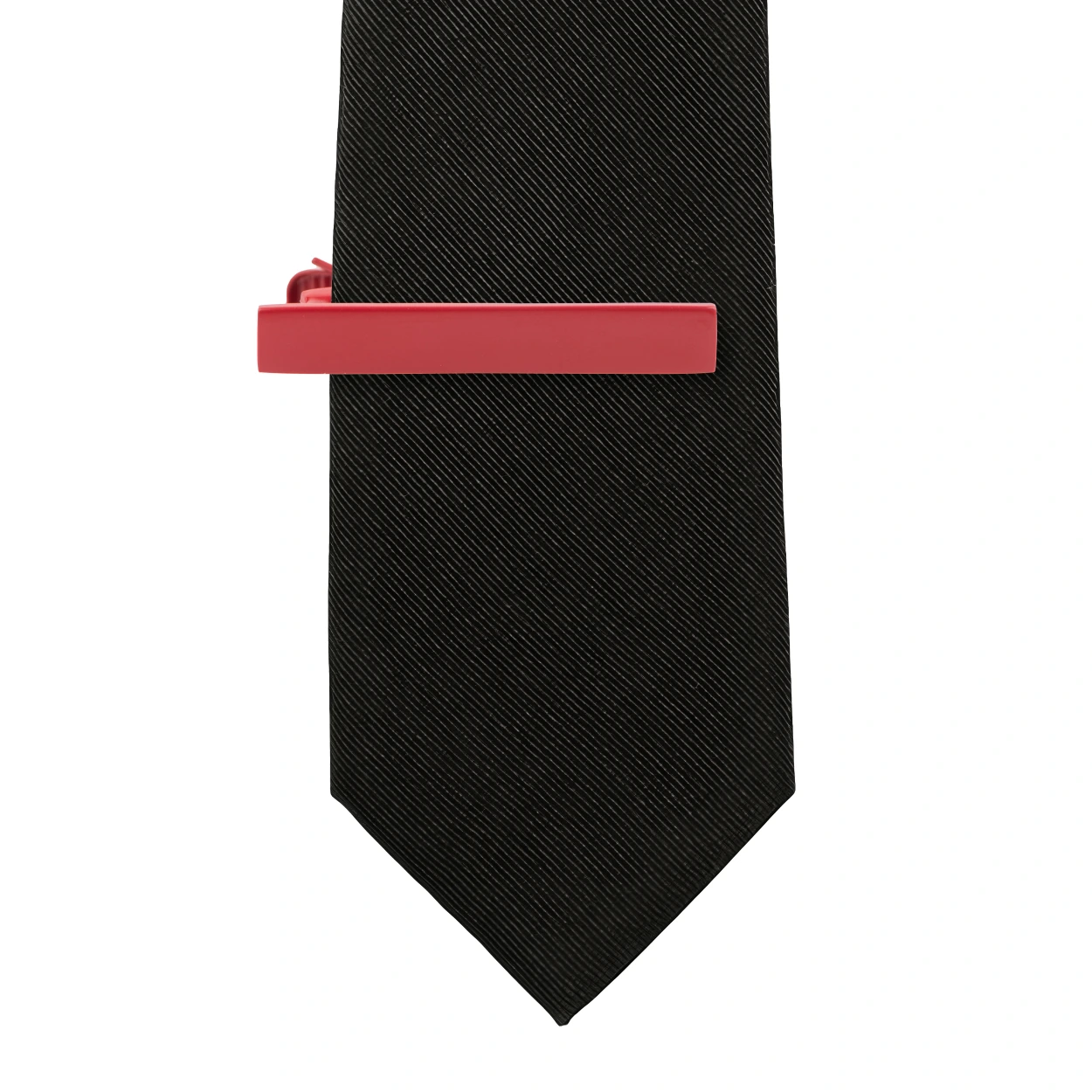 Solid Elegant Red Tie Bar for Men
