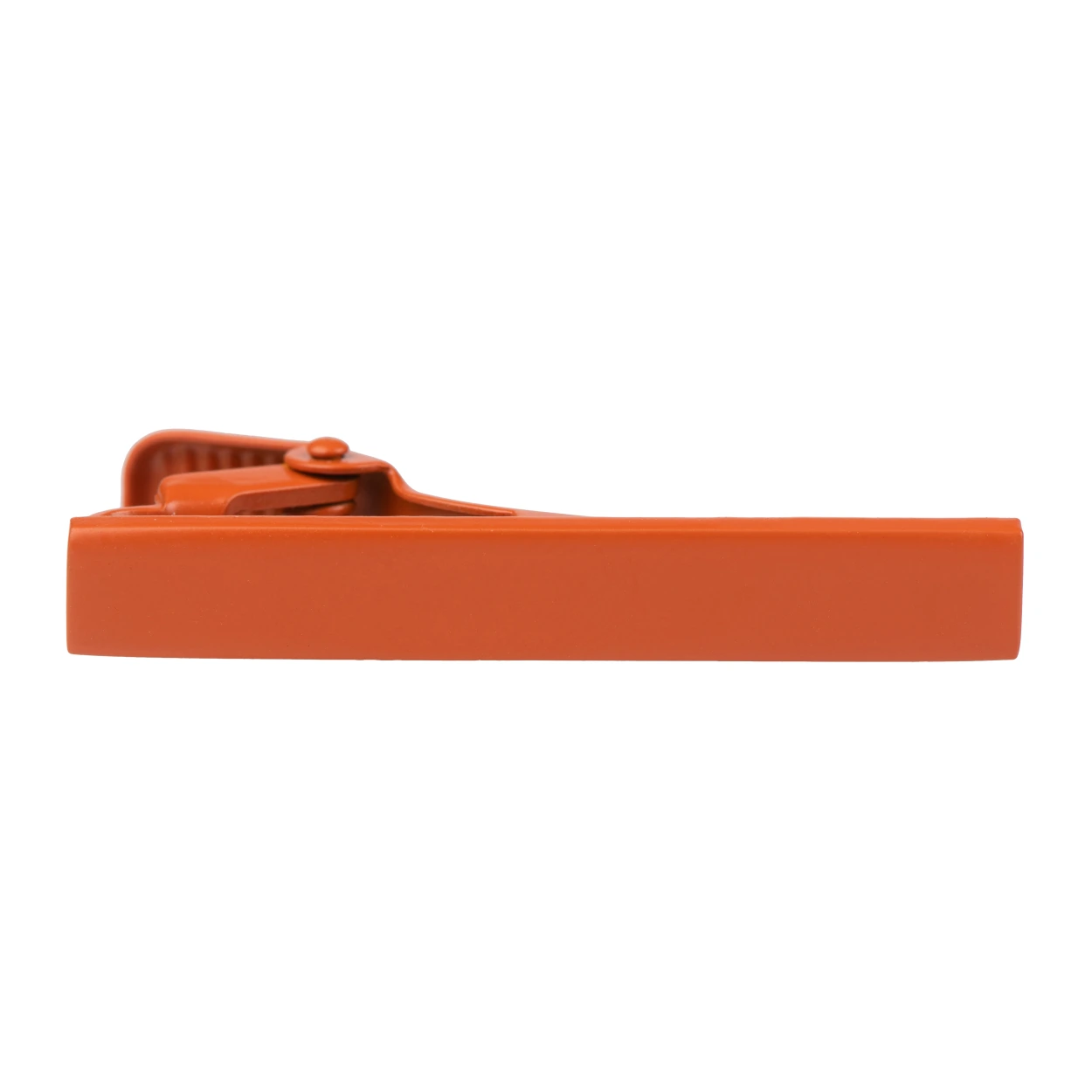 Solid Elegant Orange Tie Bar for Men