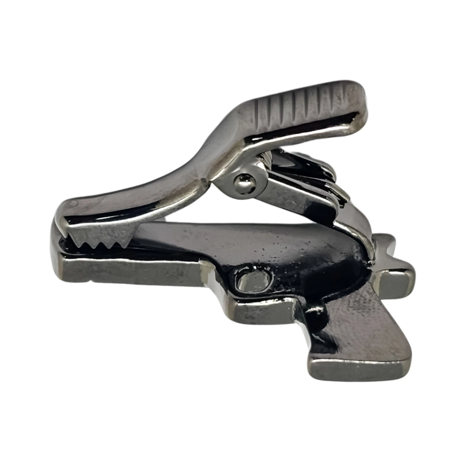 Gunmetal Gun Design Brass Tie Pin for Men for Men