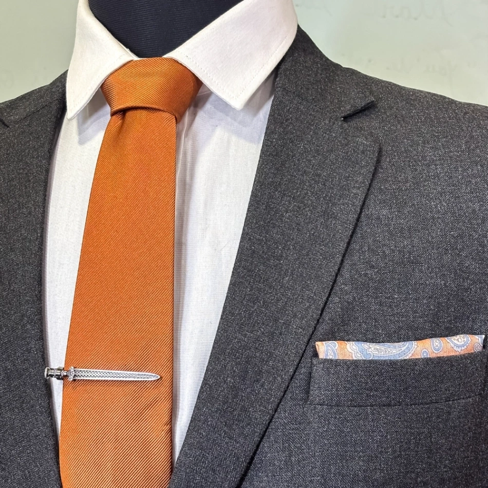 Gunmetal Sword Design Brass Tie Bar for Men for Men