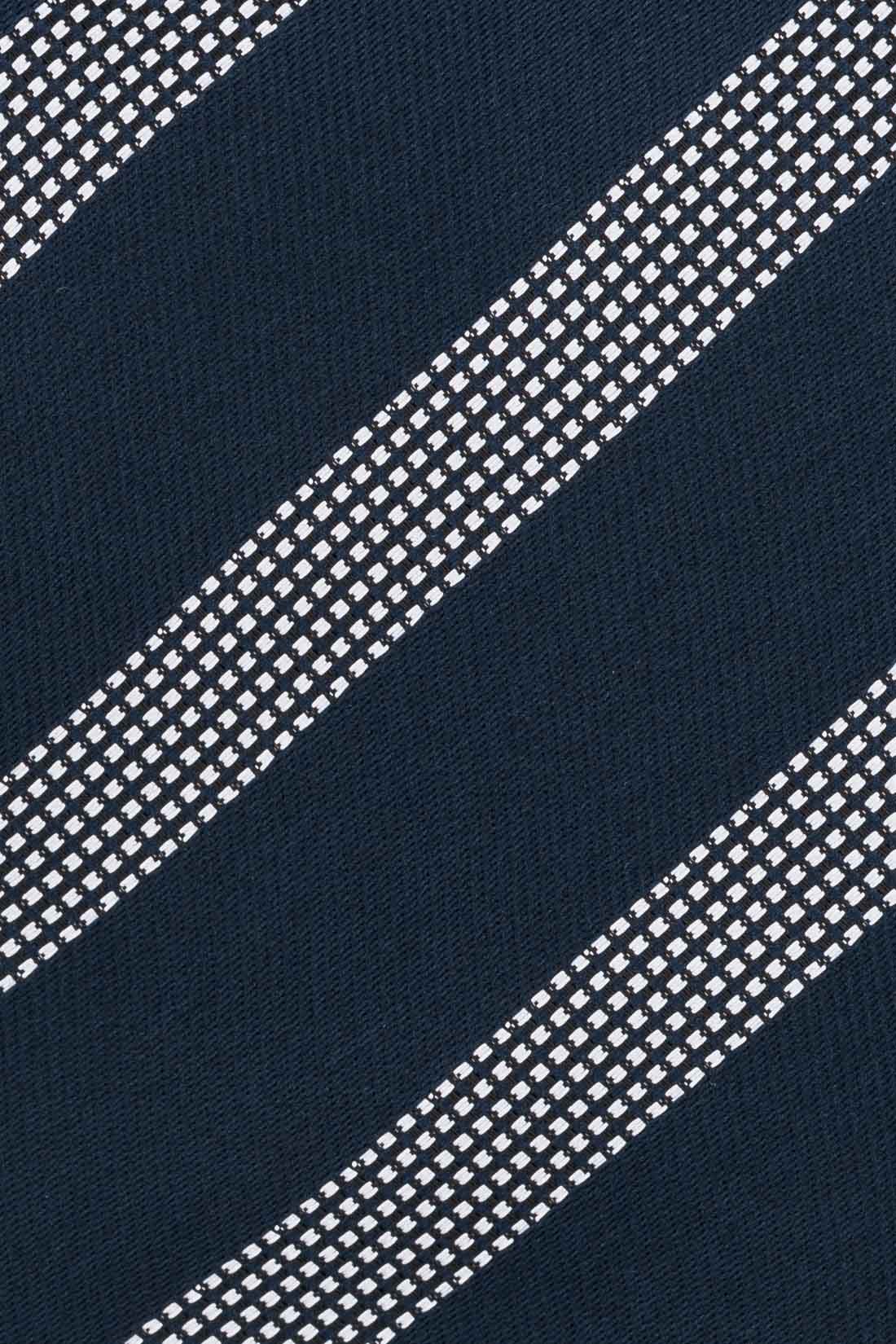 Blue Striped Microfiber Necktie for Men