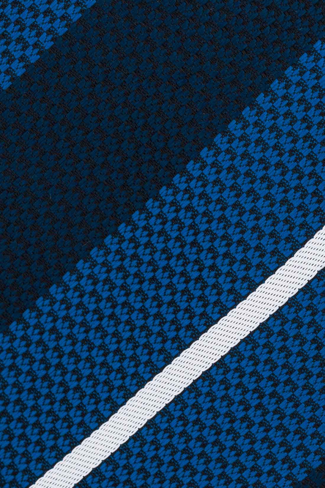 Blue Striped Microfiber Necktie for Men