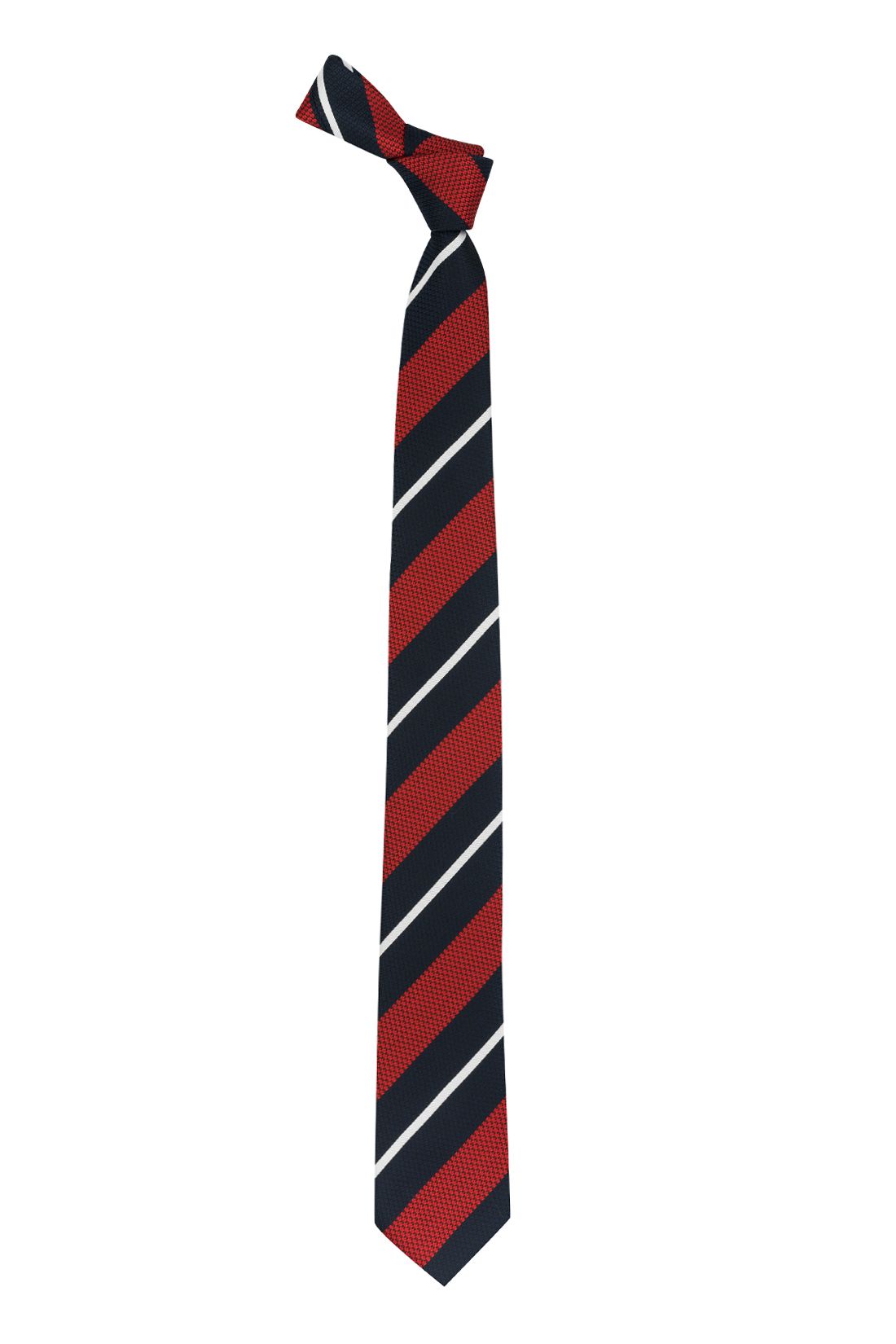 Red Striped Microfiber Necktie for Men