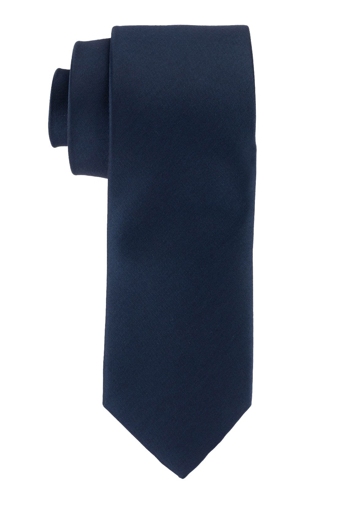 Blue Solid Microfiber Necktie for Men