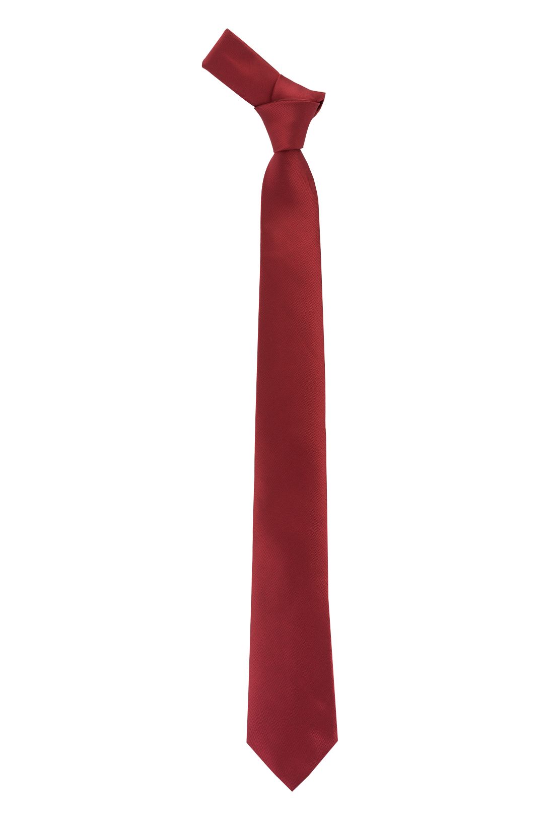 Red Solid Microfiber Necktie for Men