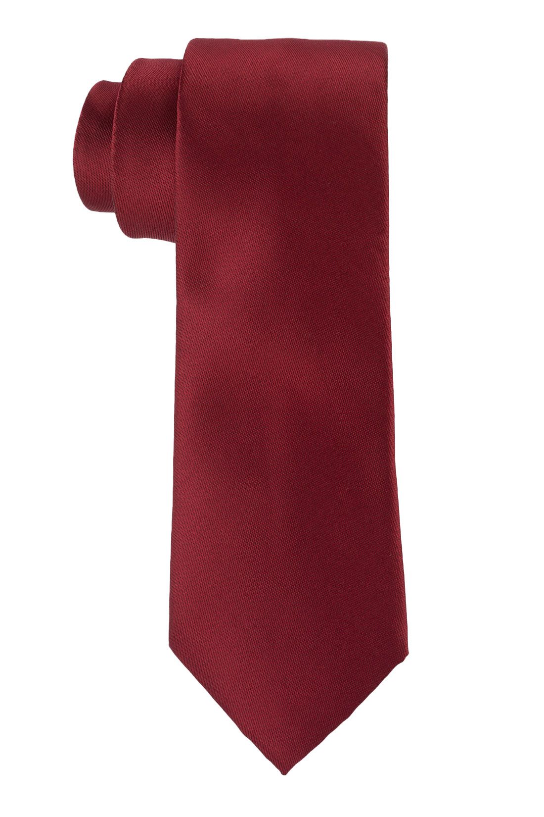 Red Solid Microfiber Necktie for Men