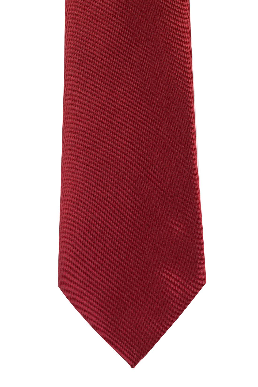 Red Solid Microfiber Necktie for Men