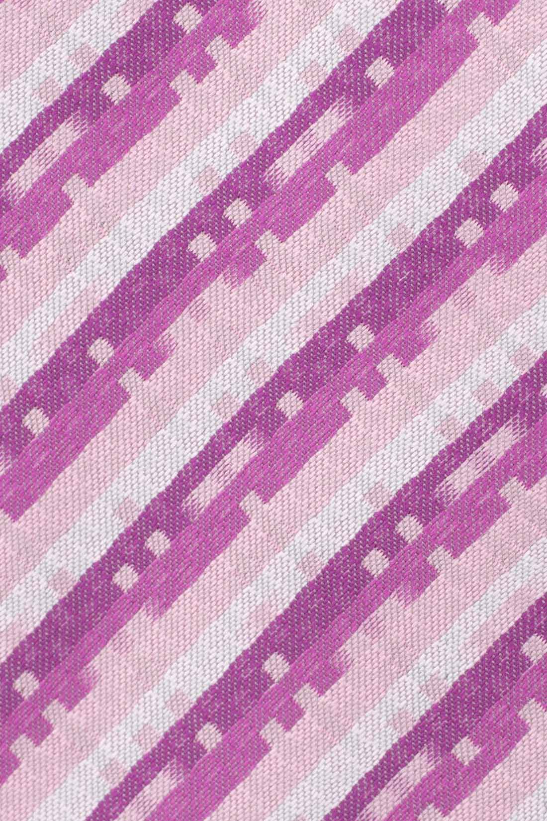 Pink Striped Silk Necktie for Men