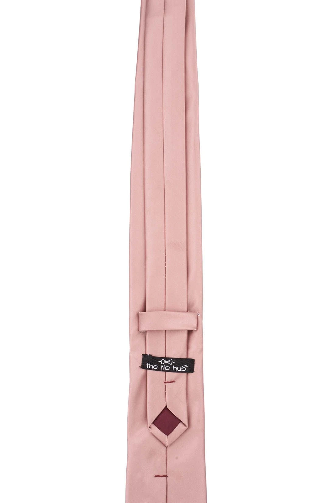 Pink Solid Microfiber Necktie for Men
