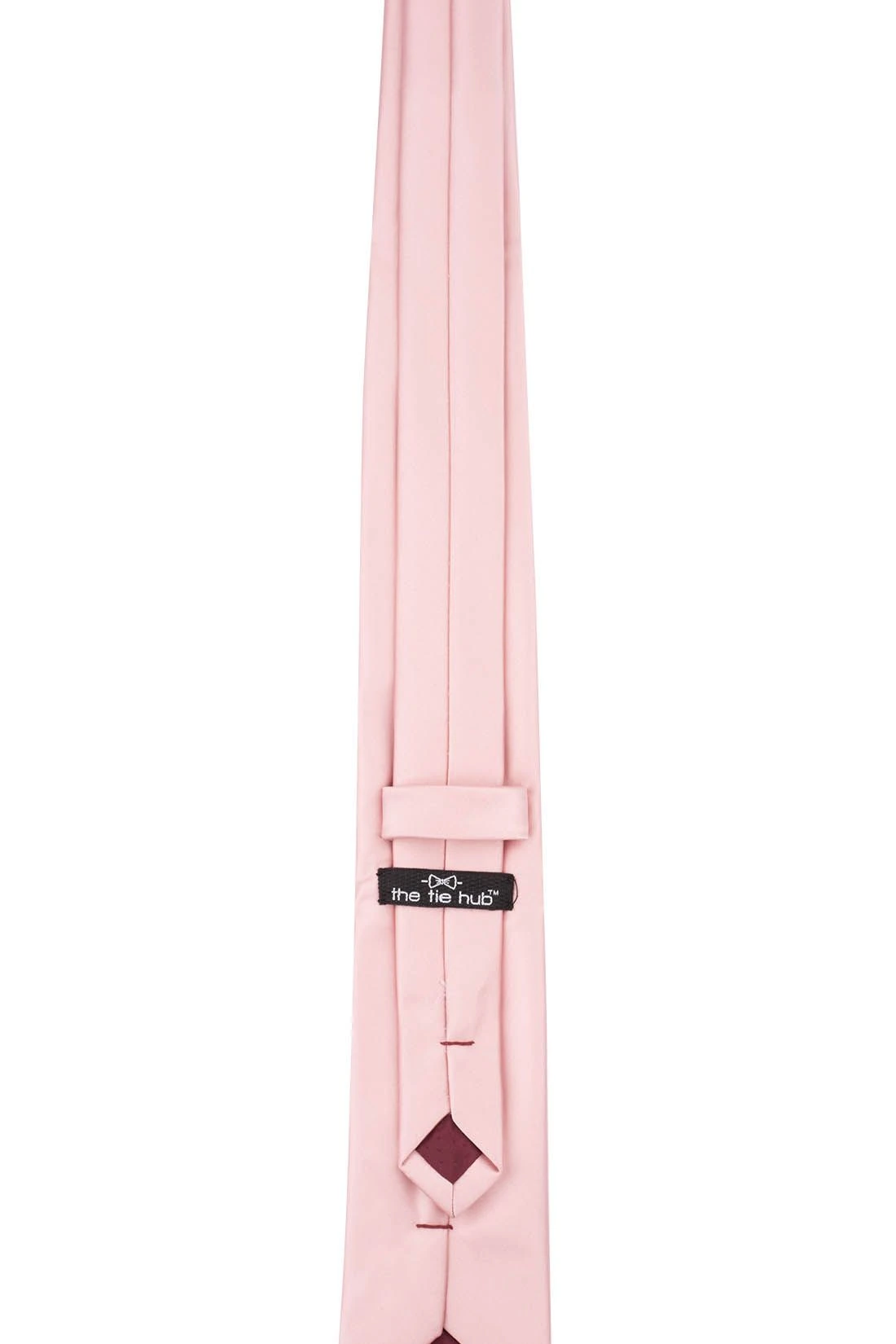 Pink Solid Microfiber Necktie for Men