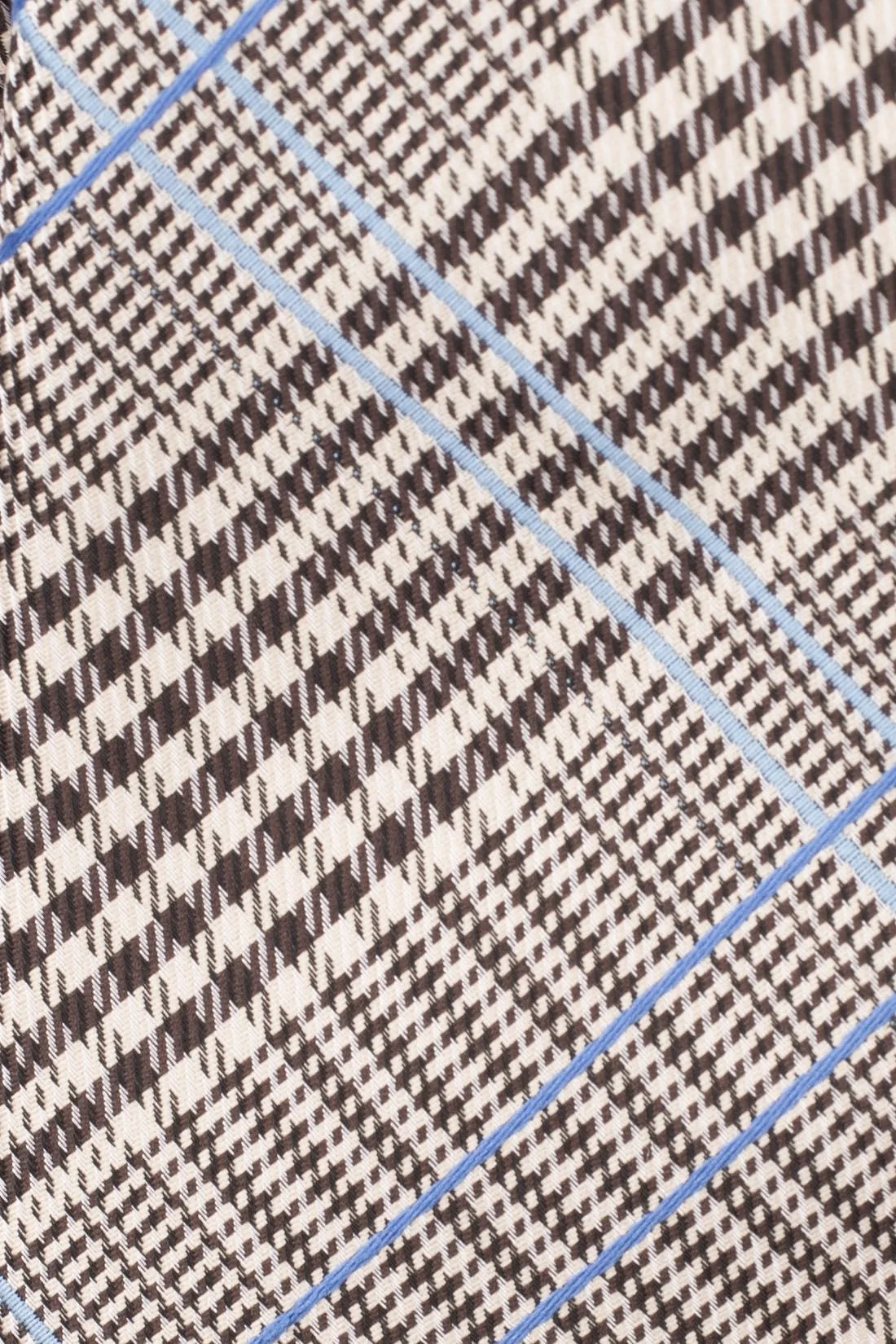 Yellow Checkered Microfiber Necktie for Men