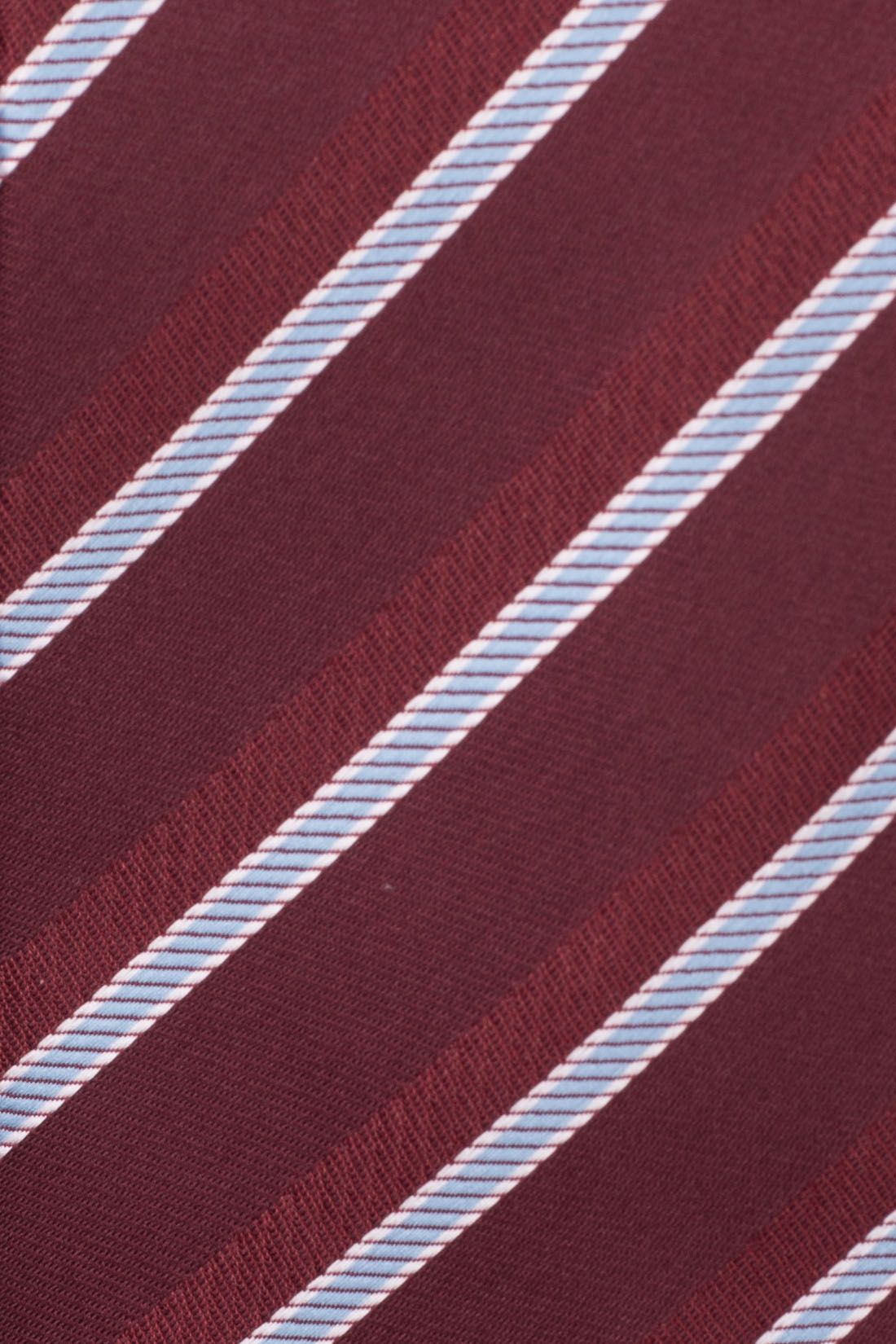 Red Striped Microfiber Necktie for Men