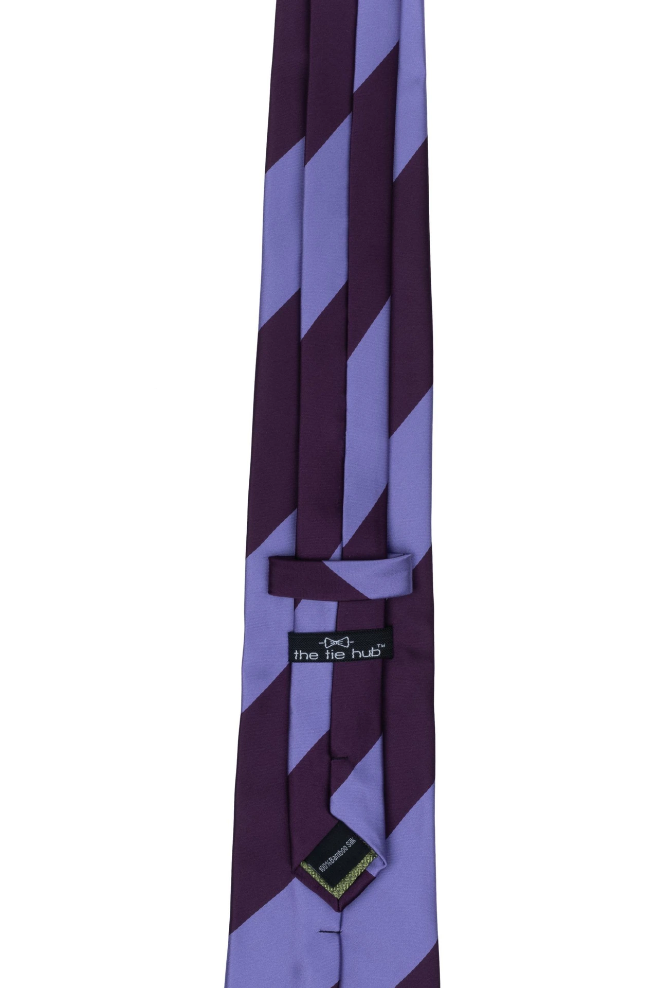 Purple Striped Silk Necktie for Men