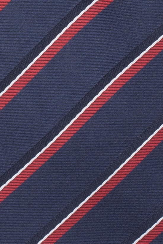 Blue Striped Microfiber Necktie for Men