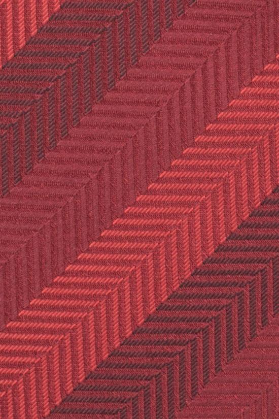 Red Striped Microfiber Necktie for Men