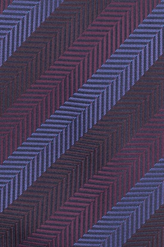 Purple Striped Microfiber Necktie for Men